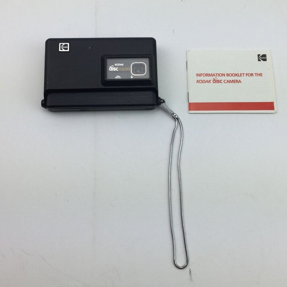 Kodak Disc 6000 Vintage Camera With Original Booklet & Wrist Strap